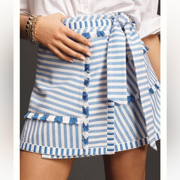 Hunter Bell Bay Skirt coastal stripe, size 6 - Picture 5 of 8